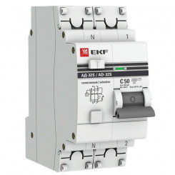 Выключатель автоматический дифференциального тока 2п 50А 100мА АД-32 селект. PROxima EKF DA32-50-100S-pro