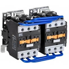 Контактор КМИ-35032 реверс 50А 230В/АС3 2НО;2НЗ IEK KKM33-050-230-22-1 Контактор КМИ-35032 реверс 50А 230В/АС3 2НО;2НЗ IEK KKM33-050-230-22-1