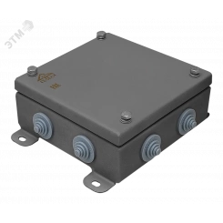 Коробка монтажная КМ IP55-1515, корпус из нержавеющей стали, количество вводов 8 Коробка монтажная КМ IP55-1515, корпус из нержавеющей стали, количество вводов 8