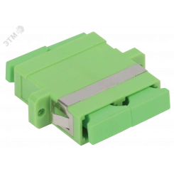 Адаптер проходной SC-SC для одномодового и многомодового кабеля (SM/MM) с полировкой APC двойного исполнения (Duplex)