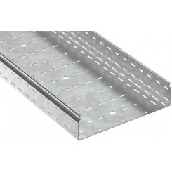 Лоток листовой перфорированный ESCA 7 100х400 L2500 сталь 2.0мм HDZ IEK CLP10-100-400-200-D25-HDZ