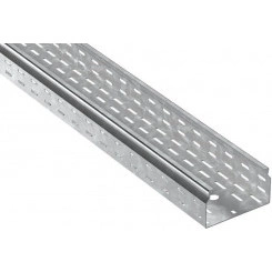 Лоток листовой перфорированный ESCA 7 80х150 L2500 сталь 2.0мм HDZ IEK CLP10-080-150-200-D25-HDZ