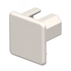 Заглушка кабельного канала торцевая WDK 20x20 мм (ПВХ, кремовый)