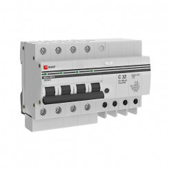 Выключатель автоматический дифференциального тока C 32А 300мА тип AC 4.5кА АД-4 (электрон.) защита 270В PROxima EKF DA4-32-300-pro