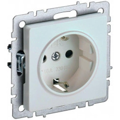 Розетка BRITE РС14-1-0-БрЖ 16А с заземл. защ. шторки жемчуж. IEK BR-R14-16-K36 Розетка BRITE РС14-1-0-БрЖ 16А с заземл. защ. шторки жемчуж. IEK BR-R14-16-K36