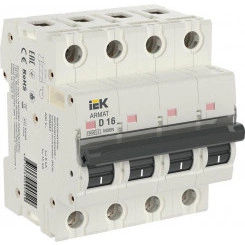 Выключатель автоматический модульный 4п D 16А M06N ARMAT IEK AR-M06N-4-D016