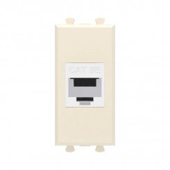 Розетка компьютерная 1мод. Avanti "Ванильная дымка" RJ45 кат.5E без шторок модульная механизм DKC 4405661 Розетка компьютерная 1мод. Avanti "Ванильная дымка" RJ45 кат.5E без шторок модульная механизм DKC 4405661