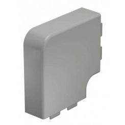 Крышка плоского угла кабельного канала WDK 40x110 мм (ПВХ, серый) Крышка плоского угла кабельного канала WDK 40x110 мм (ПВХ, серый)