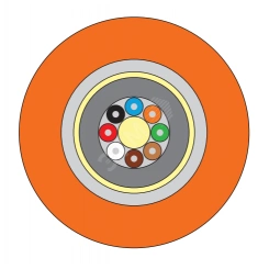 Кабель оптоволоконный диэлектрический модульный без ЦСЭ внешний OS2 9/125 12 волокон оранжевый