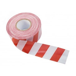 Лента оградительная 75 мм х 250 м, цвет белый красный Лента оградительная 75 мм х 250 м, цвет белый красный
