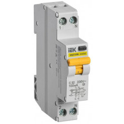 Выключатель автоматический дифференциального тока C 32А 100мА тип A АВДТ32ML KARAT IEK MVD12-1-032-C-100-A