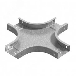 Разветвитель крестообразный горизонтальный к лотку ПЛК 600х60, толщ. 1,5 мм, Сендзимир цинк Разветвитель крестообразный горизонтальный к лотку ПЛК 600х60, толщ. 1,5 мм, Сендзимир цинк