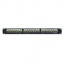 Патч-панель модульная 19дюйм 1U CAT6A 24 порта RJ45 экранир. DKC RN6APPF24