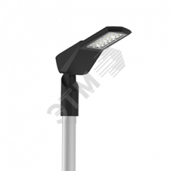 Светильник светодиодный уличный Levante Parking 60 Вт кронштейн 48мм 5000К черный RAL9005 муар Вартон