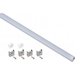 Профиль алюминиевый для LED ленты 1816 накладной кругл. опал (дл.2м) компл. аксессуров IEK LSADD1816-SET1-2-N2-1-08