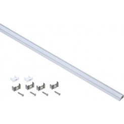 Профиль алюминиевый для LED ленты 1607 накладной прямоуг. опал (дл.2м) компл. аксессуров IEK LSADD1607-SET1-2-N1-1-08 Профиль алюминиевый для LED ленты 1607 накладной прямоуг. опал (дл.2м) компл. аксессуров IEK LSADD1607-SET1-2-N1-1-08