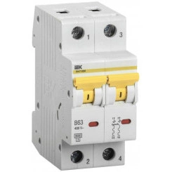 Выключатель автоматический модульный 2п D 32А 6кА ВА47-60M IEK MVA31-2-032-D