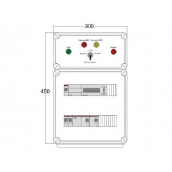 Щит управления электрообогревом DEVIBOX HR 2x4400 D850 (в комплекте с терморегулятором)