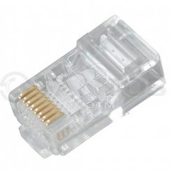 Разъем Джек RJ45 8P-8C категория 5е Ts (100шт)