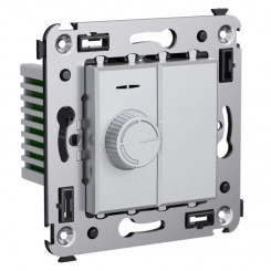 Диммер поворотный СП Avanti "Закаленная сталь" DKC 4404133 Диммер поворотный СП Avanti "Закаленная сталь" DKC 4404133