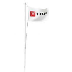 Мачта молниеприемная секционная активная стальная c флагом ММСАС-Ф-13 L13м PROxima EKF mmsas-f-13