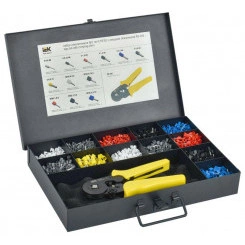 Набор наконечников №2 тип Е/НГИ2 с клещ. обж. КО-04 IEK UNE10-N02-13-3451 Набор наконечников №2 тип Е/НГИ2 с клещ. обж. КО-04 IEK UNE10-N02-13-3451