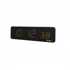 Часы цифровые STYLE II 7S (часы/минуты/секунды), высота цифр 7 см, желтый цвет, NTP, PoE
