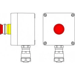 Корпус взрывозащищенный 120х120х90мм 1Ex d e IIC T5 Gb X IP66Ex tb IIIB T95град.С Db X Т5 40град.С GRP DKC 2231.031.19.01K
