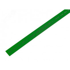Термоусаживаемая трубка 12,0 6,0 мм, зеленая, упаковка 50 шт. по 1 м