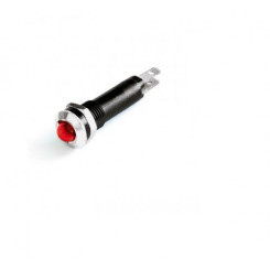 Индикатор мини штекерное подкл. уст. размер 8/10 круг. внеш. рассеив. бел. 28В моргающий DKC AV1F01CW28BL