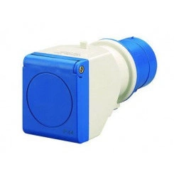 Переходник с 16А 3P 230В на 16А (2P+E) 250В DKC DIS610381 Переходник с 16А 3P 230В на 16А (2P+E) 250В DKC DIS610381