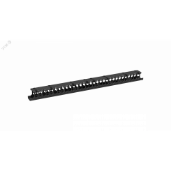 Органайзер кабельный вертикальный, 33U, для шкафов серий TFR-R, TFI-R и TFA, Ш97хГ110мм, металлический, с пластиковыми пальцами, с крепежом, цвет черный Органайзер кабельный вертикальный, 33U, для шкафов серий TFR-R, TFI-R и TFA, Ш97хГ110мм, металлический, с пластиковыми пальцами, с крепежом, цвет черный