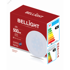 Лампа LED 6Вт 3000K 500Лм GX53 IP 65 Bellight
