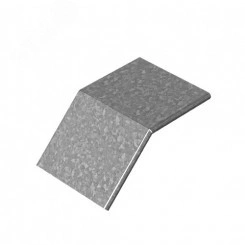 Крышка к угловому соединителю внешнему 45 град. к лотку 200х50, толщ. 1,0 мм, Сендзимир цинк Крышка к угловому соединителю внешнему 45 град. к лотку 200х50, толщ. 1,0 мм, Сендзимир цинк