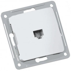 MASTER Розетка компьютерная скрытой установки, в рамку, слоновая кость