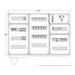 Щит управления электрообогревом DEVIbox HS 15x3400 D316 (в комплекте с терморегулятором и датчиком температуры) Щит управления электрообогревом DEVIbox HS 15x3400 D316 (в комплекте с терморегулятором и датчиком температуры)