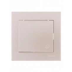 Розетка RAIN с/з с крышкой керамика жемчужно-белый перламутр Розетка RAIN с/з с крышкой керамика жемчужно-белый перламутр