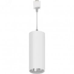 Светильник светодиодный трековый на шинопровод ДПО-15w 4000К 1350Лм на подвесе белый Светильник светодиодный трековый на шинопровод ДПО-15w 4000К 1350Лм на подвесе белый