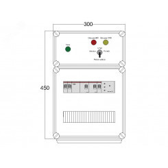 Щит управления электрообогревом DEVIBOX HR 2x1700 D316 (в комплекте с терморегулятором и датчиком температуры)