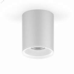 Светильник светодиодный ДПО 12 Вт 920 Лм 4100К цилинндр накладной 170-240 В 79х100 мм IP20 белый LED Overhead Gauss