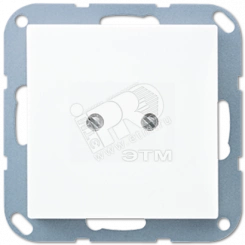 Крышка глухая с опорным кольцом  белая