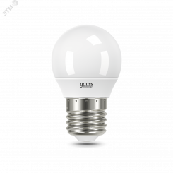 Лампа светодиодная LED 12 Вт 950 Лм холодная 6500К Е27 шар Elementary Gauss