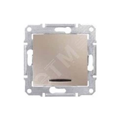 Sedna Выключатель с индикатором титан Sedna Выключатель с индикатором титан