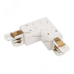 Коннектор угловой LGD-4TR-CON-L-INT-WH (D) (ARL, IP20 Пластик, 3 года)