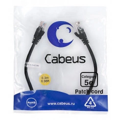 Патч-корд PC-UTP-RJ45-Cat.5e-0.3m-BK-LSZH U/UTP, категория 5е, 2xRJ45/8p8c, неэкранированный, черный, LSZH, 0.3м Патч-корд PC-UTP-RJ45-Cat.5e-0.3m-BK-LSZH U/UTP, категория 5е, 2xRJ45/8p8c, неэкранированный, черный, LSZH, 0.3м