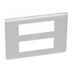 Рамка пластиковая Mosaic 2х6 модулей алюминий Рамка пластиковая Mosaic 2х6 модулей алюминий