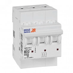 Выключатель автоматический трехполюсный 32А B 4,5кА AC OptiDin BM63-3B32-4,5-УХЛ3 Выключатель автоматический трехполюсный 32А B 4,5кА AC OptiDin BM63-3B32-4,5-УХЛ3