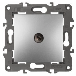 Розетка TV одиночная, Эра Elegance, алюминий, 14-3101-03 Розетка TV одиночная, Эра Elegance, алюминий, 14-3101-03