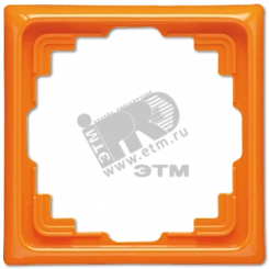 Рамка 1 пост для кабель-канала оранжевая