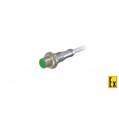 Датчик индуктивный взрывобезопасный ДВИ-М12-34С-1130-Х Расстояние срабатывания Sn: 2 мм Частота переключения: 1000 Гц Материал корпуса: Латунь никелированная Диаметром 12 мм IP67 Кабель 2 м со штуцером (ПВС ХЛ 2х0,35 мм2)